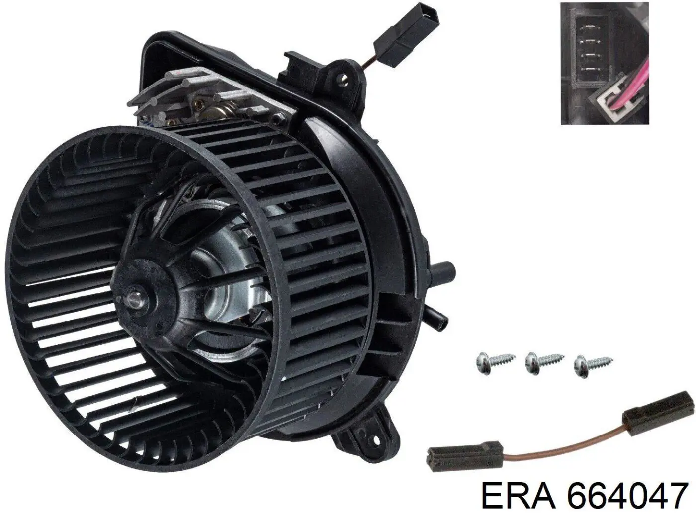 Motor eléctrico, ventilador habitáculo 664047 ERA