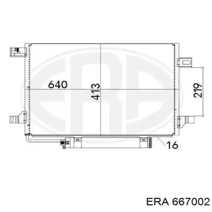 667002 ERA радиатор кондиционера