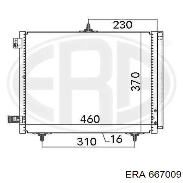 667009 ERA radiador de aparelho de ar condicionado