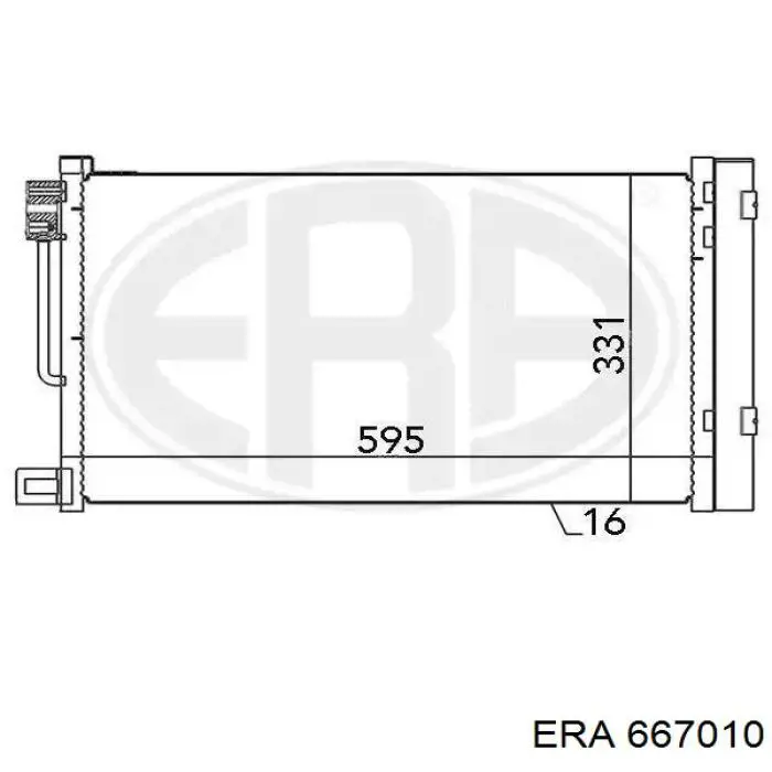 667010 ERA radiador de aparelho de ar condicionado