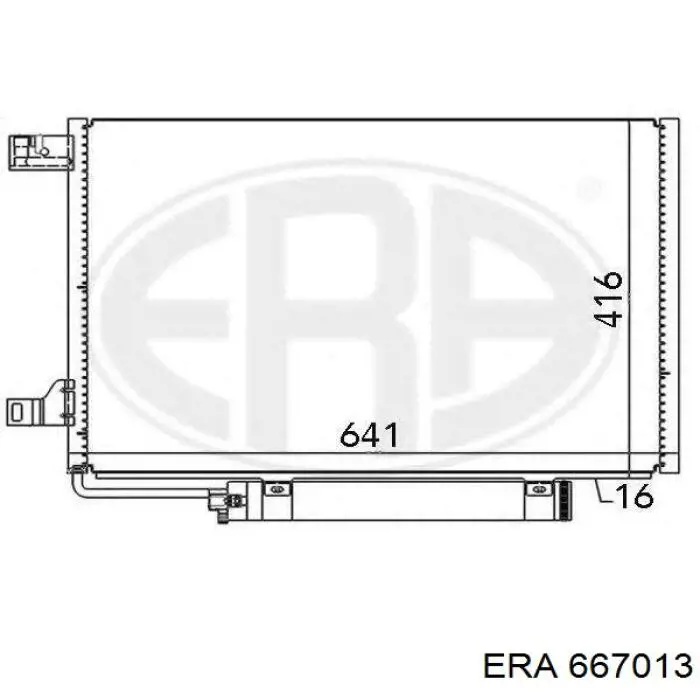 Конденсатор кондиционера ERA 667013 цена, от 73.20 USD