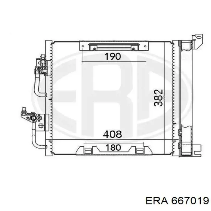 667019 ERA radiador de aparelho de ar condicionado