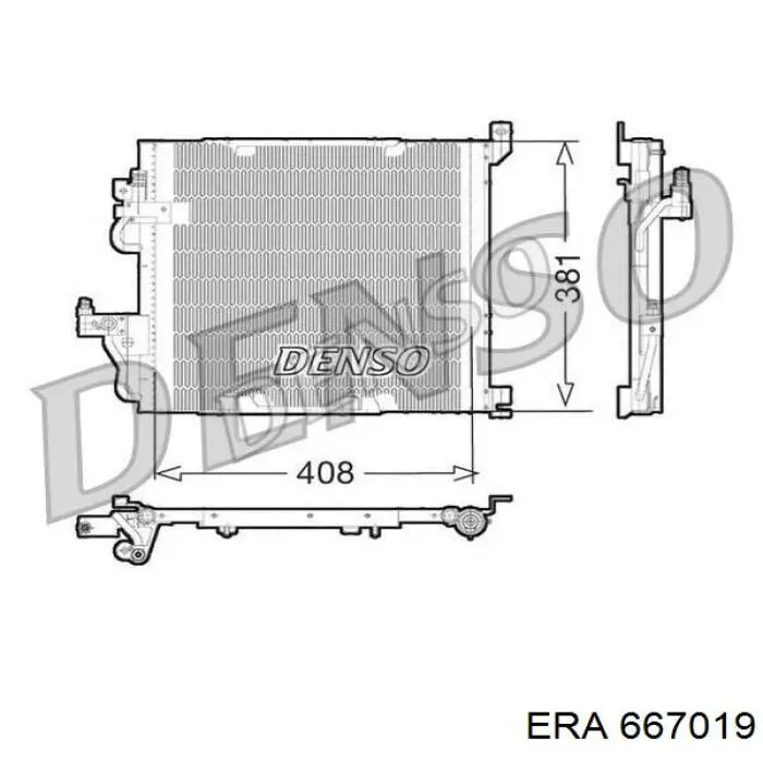 Конденсатор кондиционера ERA 667019 цена, от 77.96 USD