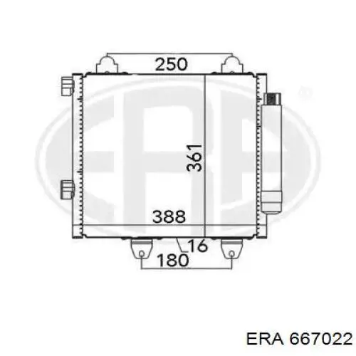 Конденсатор кондиционера ERA 667022 цена, от 77.83 USD