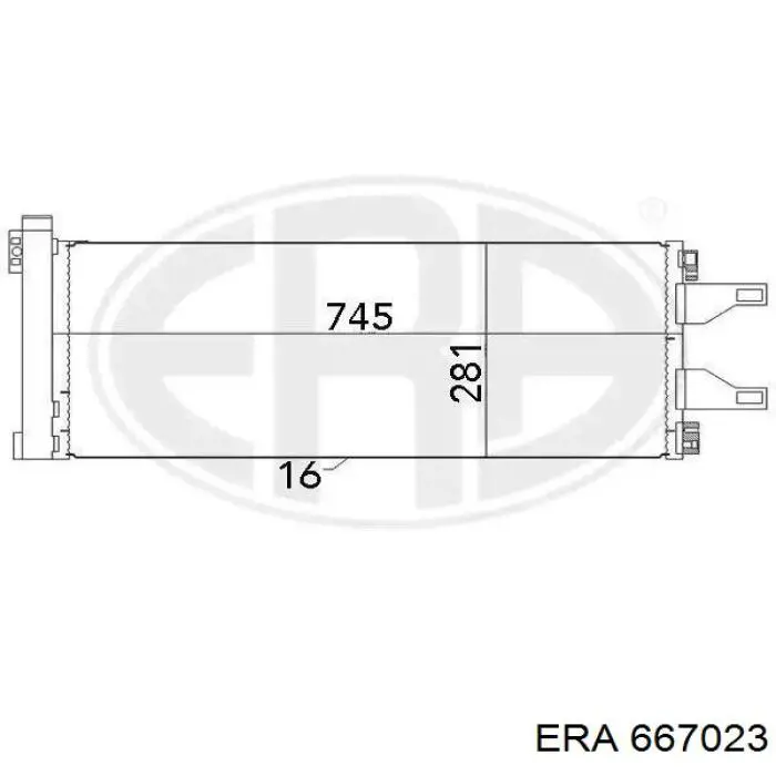 667023 ERA radiador de aparelho de ar condicionado