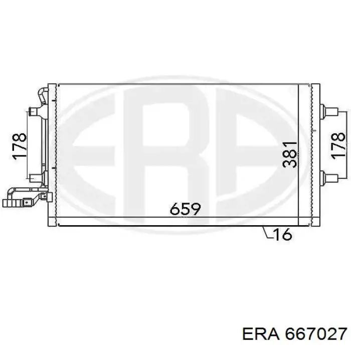 667027 ERA радиатор кондиционера