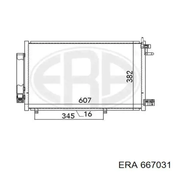 Конденсатор кондиционера ERA 667031 цена, от 56.51 USD