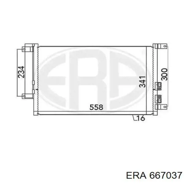 667037 ERA radiador de aparelho de ar condicionado