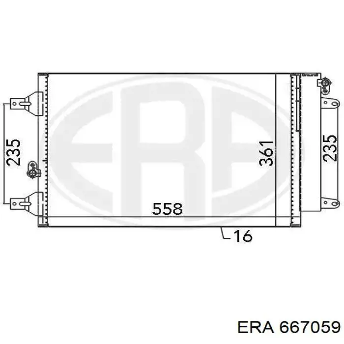 667059 ERA radiador de aparelho de ar condicionado