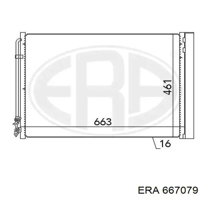 667079 ERA radiador de aparelho de ar condicionado