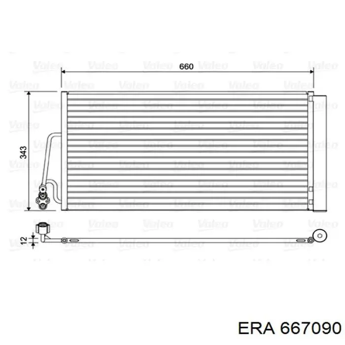 Конденсатор кондиционера ERA 667090 цена, от 100.03 USD