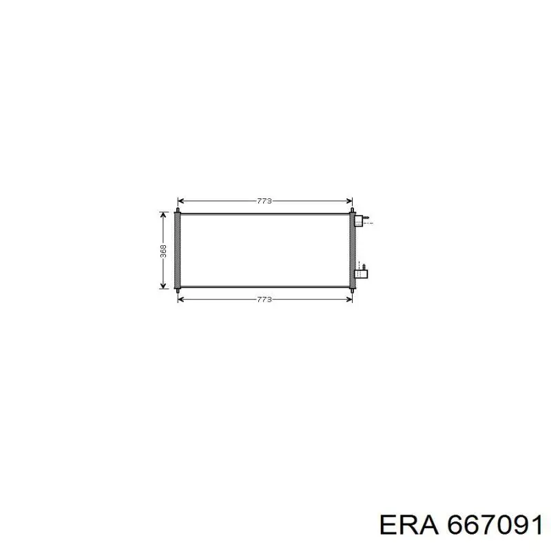 Конденсатор кондиционера ERA 667091 цена, от 82.55 USD