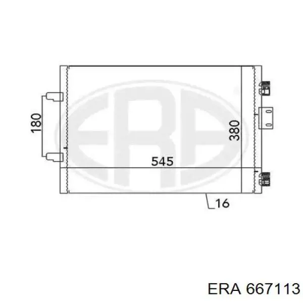 667113 ERA radiador de aparelho de ar condicionado