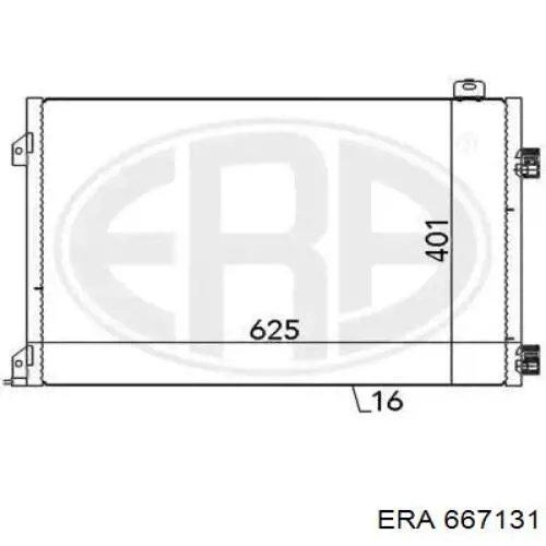 667131 ERA radiador de aparelho de ar condicionado