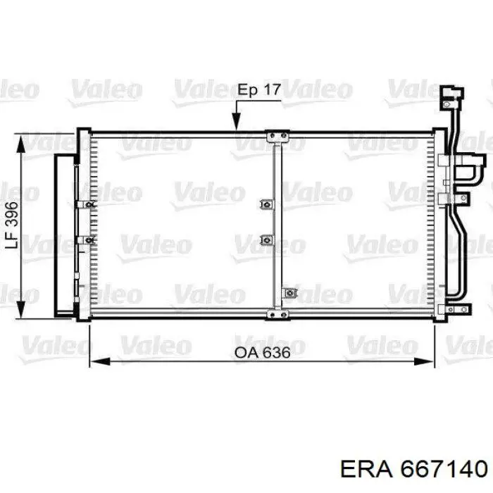 Конденсатор кондиционера ERA 667140 цена, от 103.05 USD