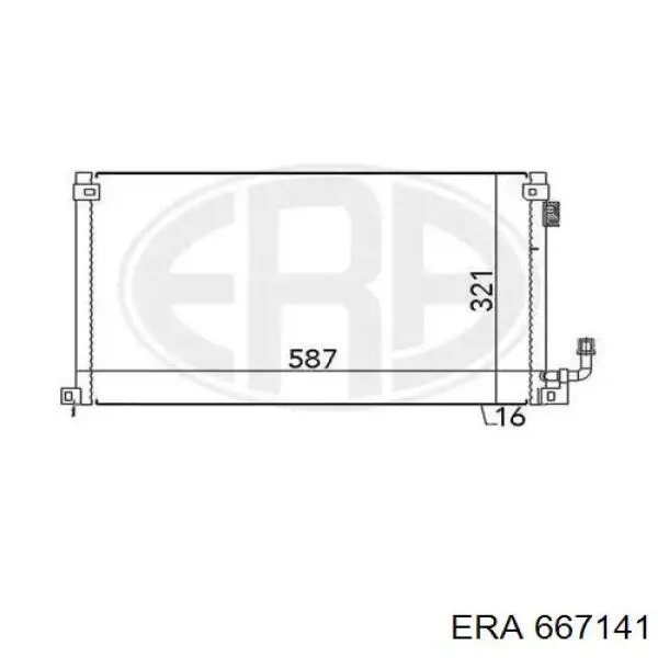 667141 ERA radiador de aparelho de ar condicionado