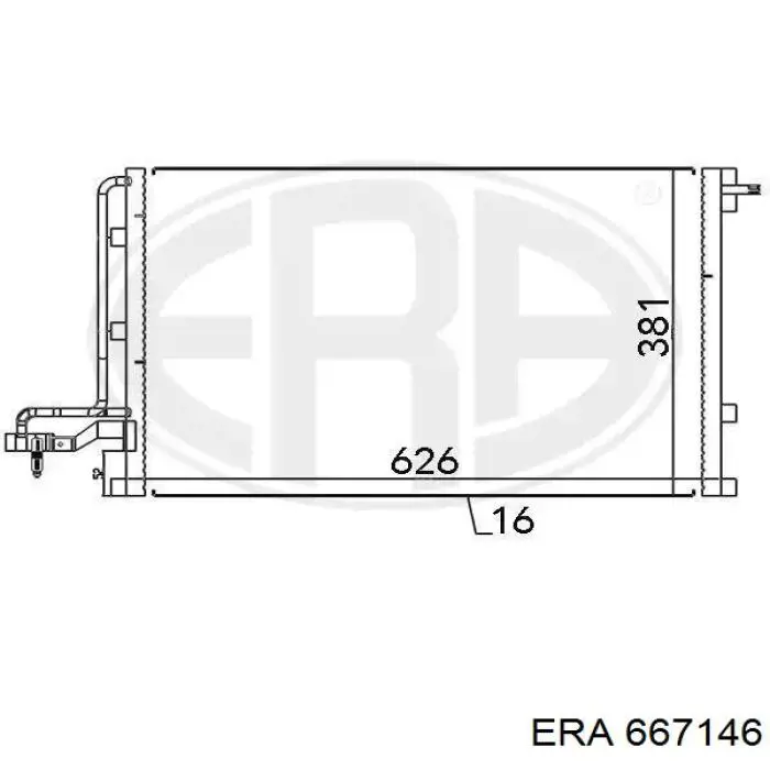 667146 ERA radiador de aparelho de ar condicionado