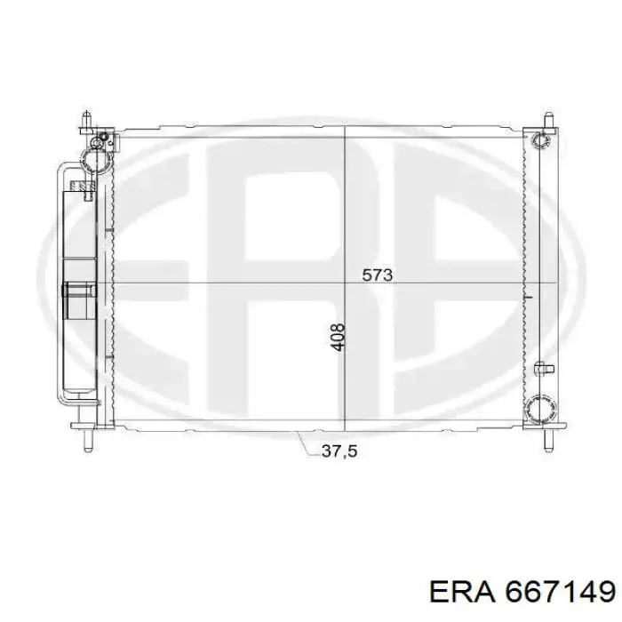 Радиатор 667149 ERA