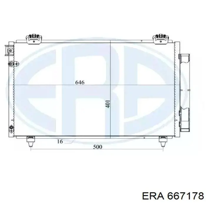 Конденсатор кондиционера ERA 667178 цена, от 103.38 USD