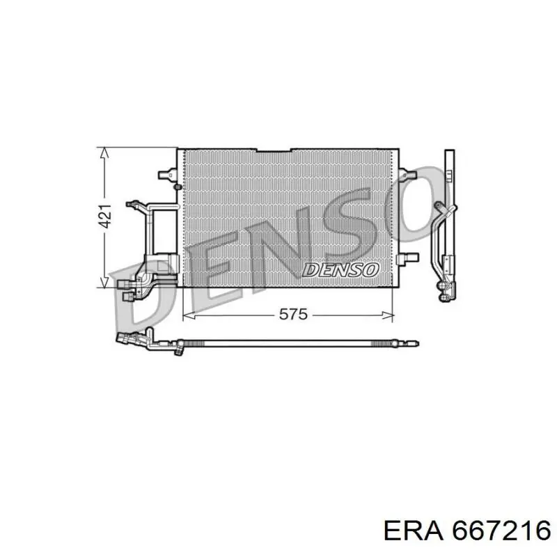 Радиатор кондиционера 667216 ERA