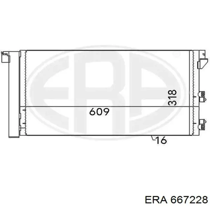 Конденсатор кондиционера ERA 667228 цена, от 83.94 USD
