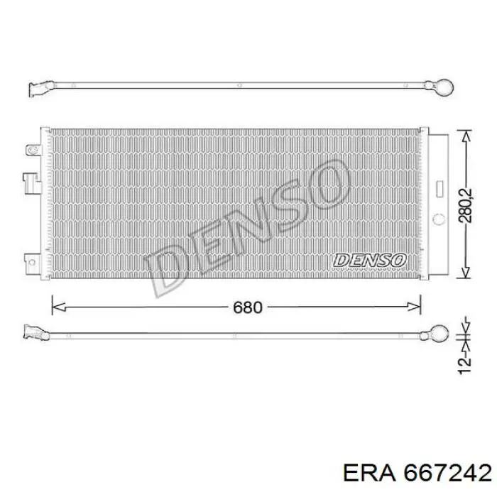 667242 ERA radiador de aparelho de ar condicionado