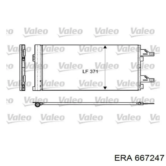 Радиатор кондиционера 667247 ERA