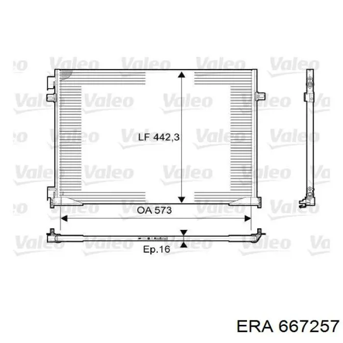 Конденсатор кондиционера ERA 667257 цена, от 75.18 USD