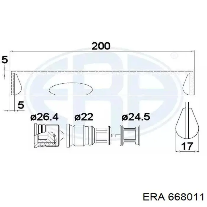 Осушитель кондиционера 668011 ERA