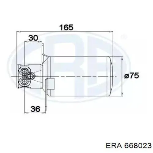 Ресивер-осушитель кондиционера ERA 668023