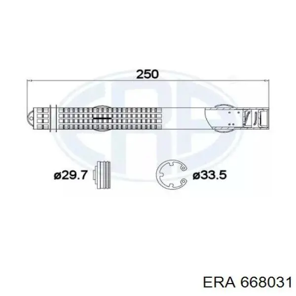 Ресивер-осушитель кондиционера ERA 668031