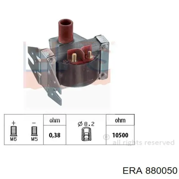 Катушка зажигания 880050 ERA