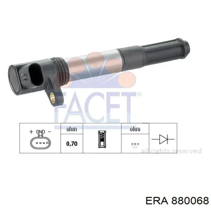 Катушка зажигания 880068 ERA