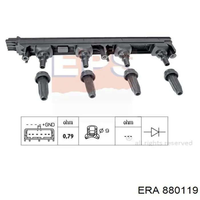 Модуль зажигания ERA 880119 цена, от 91.74 USD