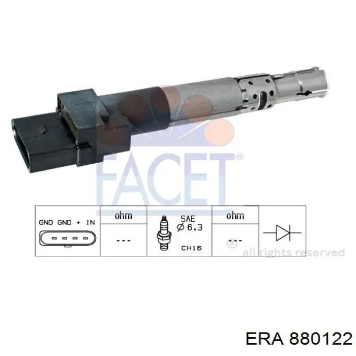 Купить 880122 ERA Катушка зажигания