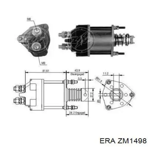 Купить ZM1498 ERA Тяговое реле