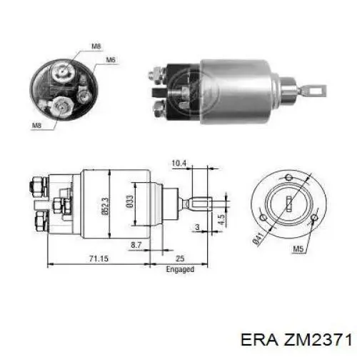 ZM2371 ERA реле стартера