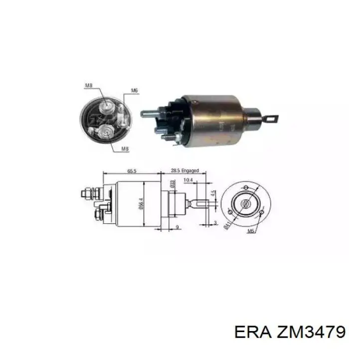 Втягивающее реле стартера ZM3479 ERA