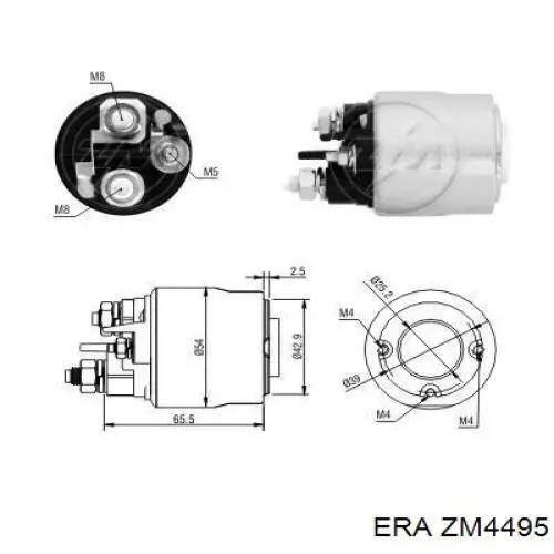 Compre ZM4495 ERA Relê retrator do motor de arranco