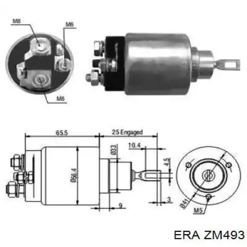 Interruptor magnético, estárter ZM493 ERA