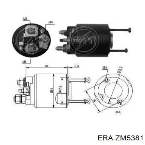Interruptor magnético, estárter ZM5381 ERA