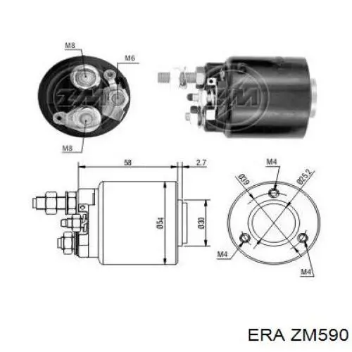 Interruptor magnético, estárter ZM590 ERA