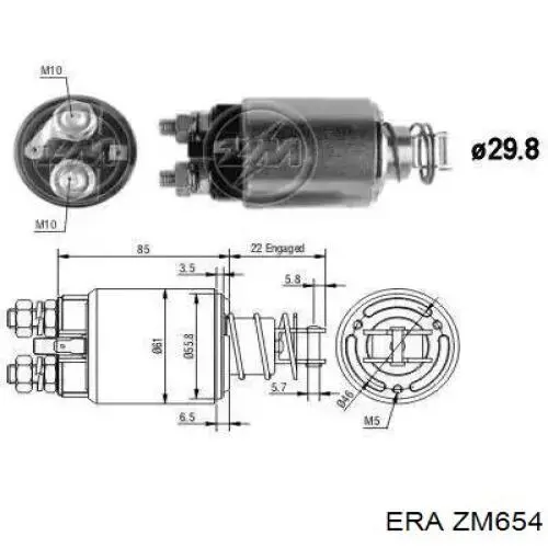 Interruptor magnético, estárter ZM654 ERA