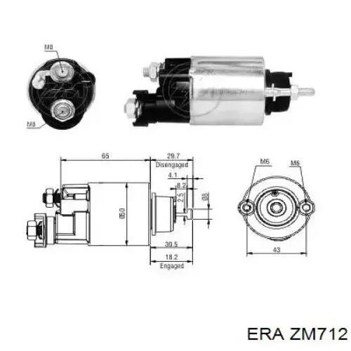 Interruptor magnético, estárter ZM712 ERA