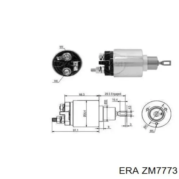 ZM7773 ERA реле втягивающее стартера