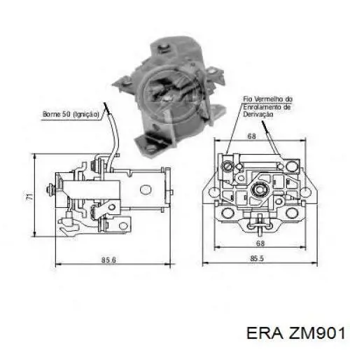 Interruptor magnético, estárter ZM901 ERA