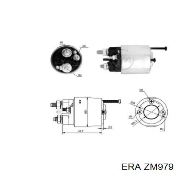 Втягивающее реле стартера ZM979 ERA