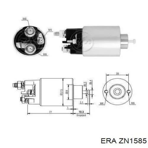 Бендикс стартера ZN1585 ERA