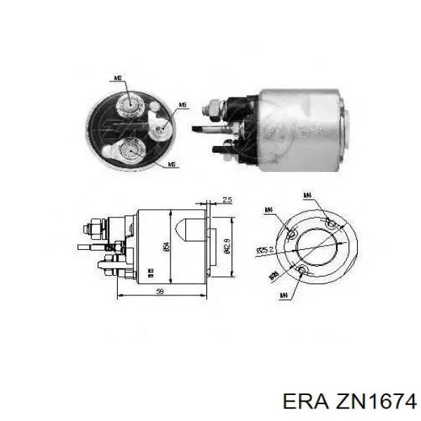 Купить ZN1674 ERA Бендикс стартера