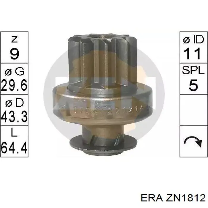  Бендикс ERA ZN1812 цена, от 22.11 USD